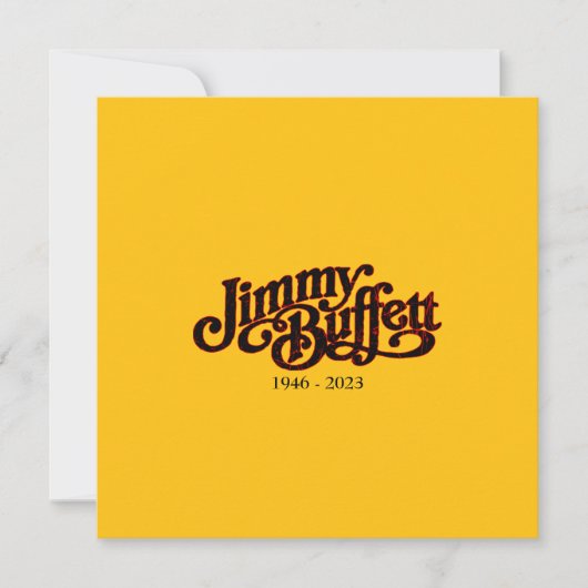 Jimmy Buffett Margarita Bedankkaart (Voorkant)