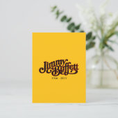 Jimmy Buffett Margarita Briefkaart (Staand voorkant)