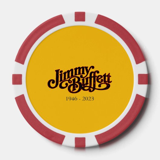 Jimmy Buffett Margarita Island Escapisme Poker Chips (Voorkant)