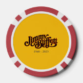 Jimmy Buffett Margarita Island Escapisme Poker Chips (Achterkant)