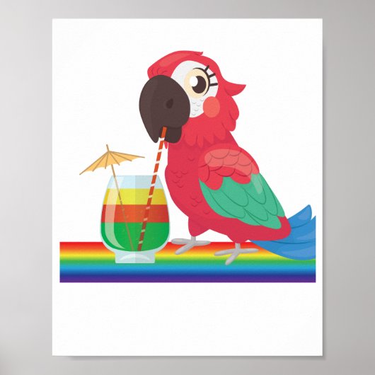 Jimmy Buffett Parrot Poster (Voorkant)