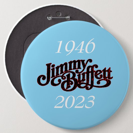 Jimmy Buffett Ronde Button 6,0 Cm (Voorkant /achterkant)