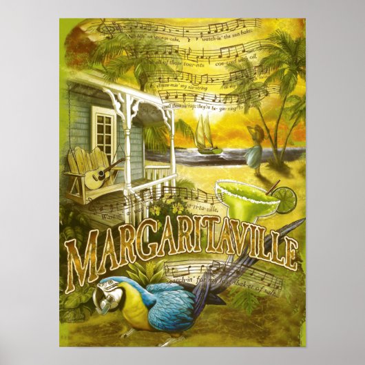 jimmy buffettekst poster (Voorkant)