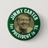 Jimmy Carter 1976 Ronde Button 5,7 Cm (Voorkant)
