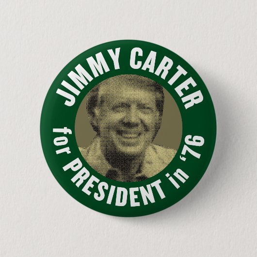 Jimmy Carter 1976 Ronde Button 5,7 Cm (Voorkant)