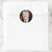 Jimmy Carter 39 Ronde Sticker (Tas)
