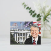 Jimmy Carter - 39ste President van de VS. Briefkaart (Staand voorkant)