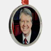 Jimmy Carter 39th US President Metalen Ornament (Rechts)