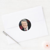Jimmy Carter 39th US President Ronde Sticker (Envelop)