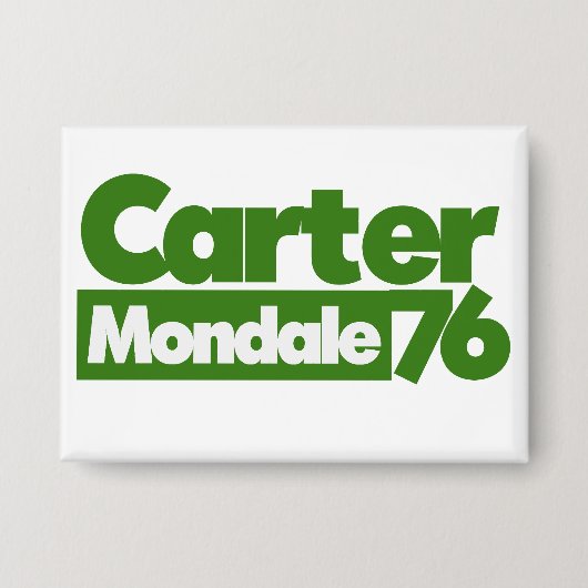 Jimmy Carter 76 Carter Mondale retro Politics Button (Voorkant)