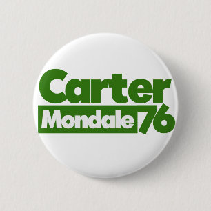Jimmy Carter 76 Carter Mondale retro Politics Ronde Button 5,7 Cm