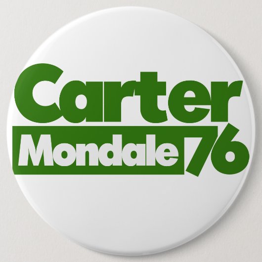 Jimmy Carter 76 Carter Mondale retro Politics Ronde Button 6,0 Cm (Voorkant)