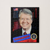 Jimmy Carter Baseball Card Legpuzzel (Verticaal)