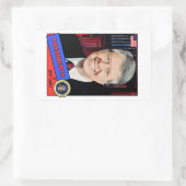 Jimmy Carter Baseball Card Rechthoekige Sticker (Tas)