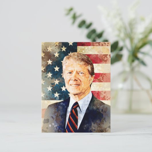 Jimmy Carter Briefkaart (Staand voorkant)
