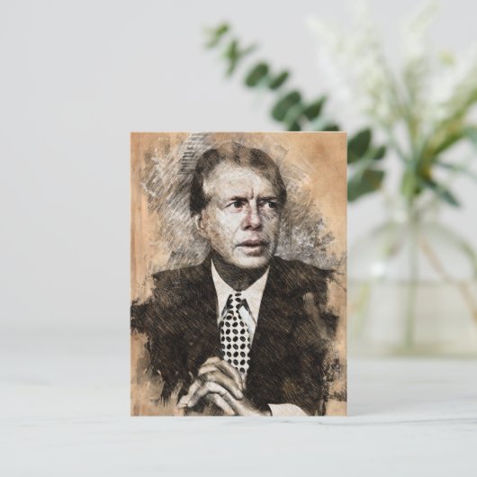 Jimmy Carter Briefkaart (Staand voorkant)