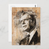 Jimmy Carter Briefkaart (Voorkant / Achterkant)