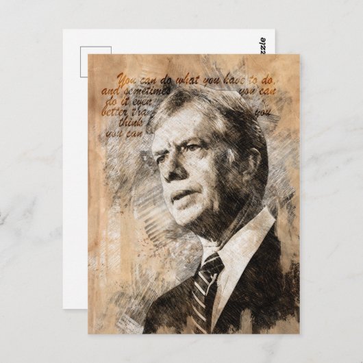 Jimmy Carter Briefkaart (Voorkant / Achterkant)