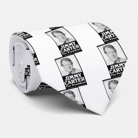 Jimmy Carter heeft zwart en wit gemaakt Stropdas (Opgerold)