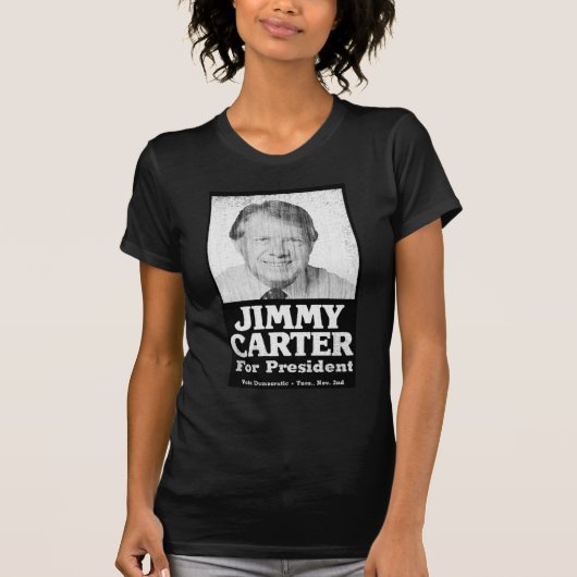 Jimmy Carter heeft zwart en wit gemaakt T-shirt (Voorkant)
