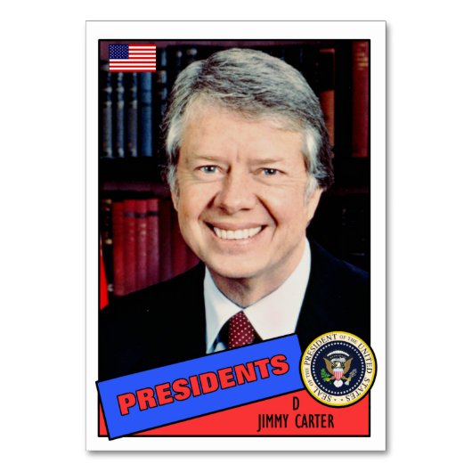 Jimmy Carter-honkbalkaart Kaart (Voorkant)