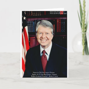 Jimmy Carter "Human Rights Quote" geeft T - shirts Kaart