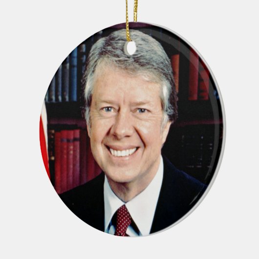 Jimmy Carter Keramisch Ornament (Links)