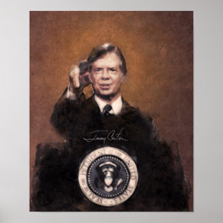 Jimmy Carter | Kunstschilder van het Amerikaanse P Poster