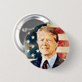 Jimmy Carter Ronde Button 5,7 Cm (Voorkant /achterkant)