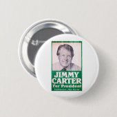 Jimmy Carter  Ronde Button 5,7 Cm (Voorkant /achterkant)