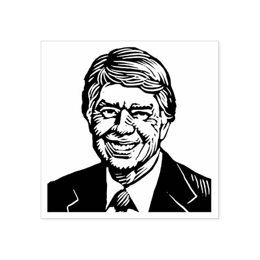 Jimmy Carter Rubber Stamp Rubberstempel (Afrduk)