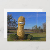 Jimmy Carter Smiling Peanut - Plains GA Briefkaart (Voorkant / Achterkant)