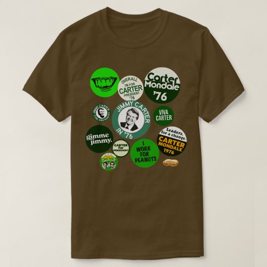 JIMMY CARTER voor  presidentscampagne Slo T-shirt (Design voorkant)
