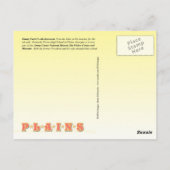 Jimmy Carter's oude klaslokaal, Plains, Georgia Briefkaart (Achterkant)