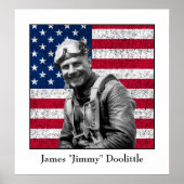 Jimmy Doolittle en The American Flag Poster (Voorkant)