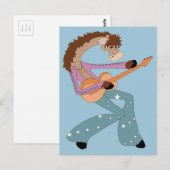 Jimmy Giraffe Guitar Briefkaart (Voorkant / Achterkant)
