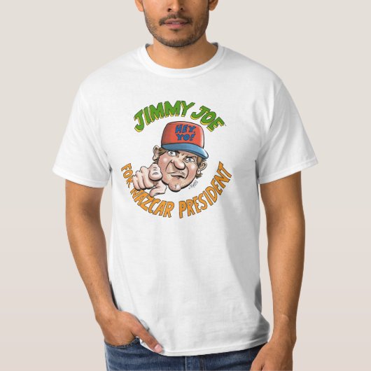 Jimmy Joe voor het President NAZCAR T-shirt (Voorkant)