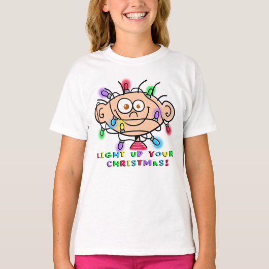 Jimmy "Licht je Kerstmis in het shirt" T-shirt (Voorkant)