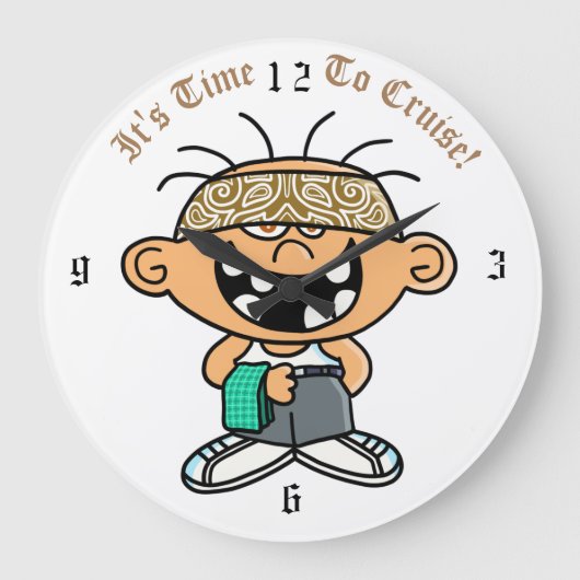 Jimmy Lowrider Clock Grote Klok (Voorkant)