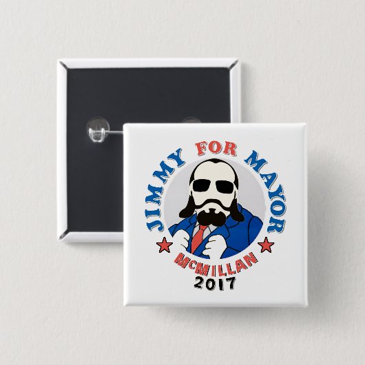 Jimmy McMillan 2017 Vierkante Button 5,1 Cm (Voorkant /achterkant)