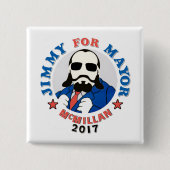 Jimmy McMillan 2017 Vierkante Button 5,1 Cm (Voorkant)