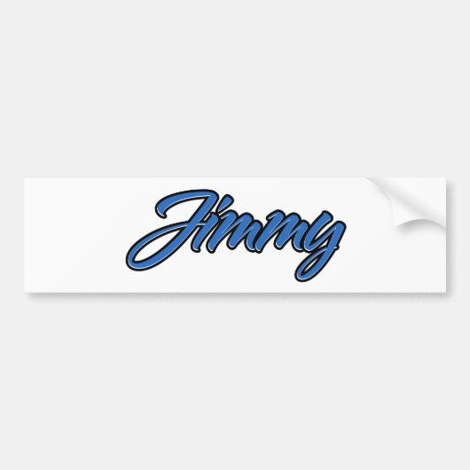 Jimmy Name blue Aufkleber Sticker Autoaufkleber (Voorkant)