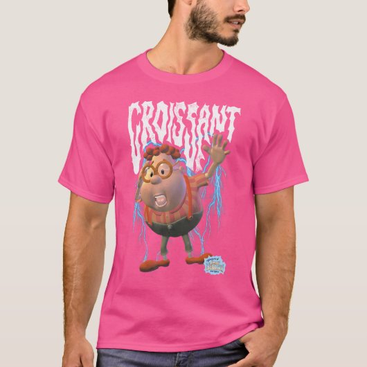 Jimmy Neutron Heavy Metal Carl Croissant Funny Car T-shirt (Voorkant)