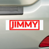 Jimmy Stamp Bumpersticker (Op auto)