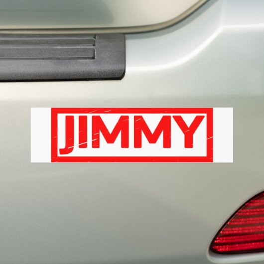 Jimmy Stamp Bumpersticker (Op auto)