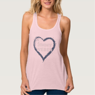 Jimmy Weber Black & Blue Heart Tanktop