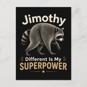 Jimothy anders zijn is mijn superkracht briefkaart