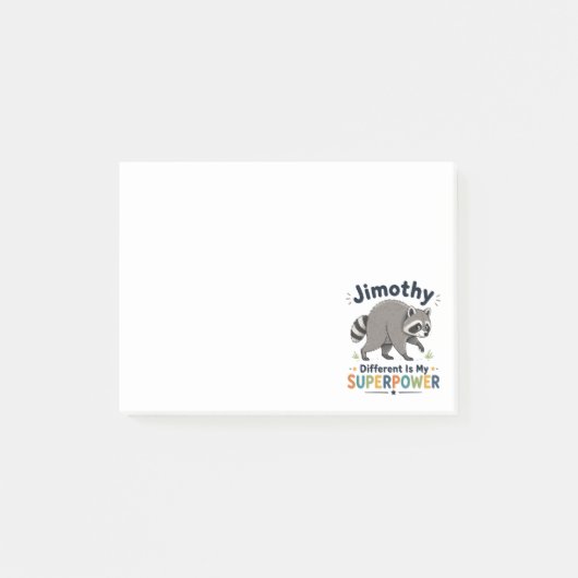 Jimothy anders zijn is mijn superkracht post-it® notes (Voorkant)