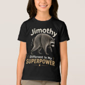 Jimothy anders zijn is mijn superkracht Tri-Blend shirt (Voorkant)