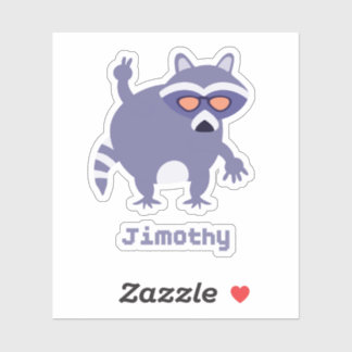 Jimothy De Legendarische Wasbeer Sticker